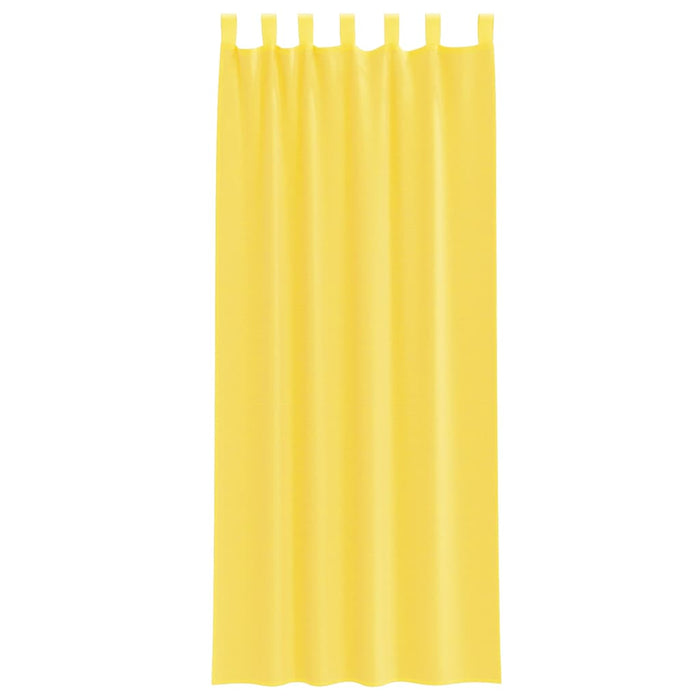 Perdele Voile cu Bucle 2 buc Galben 140x260 cm - WALTI WALTI