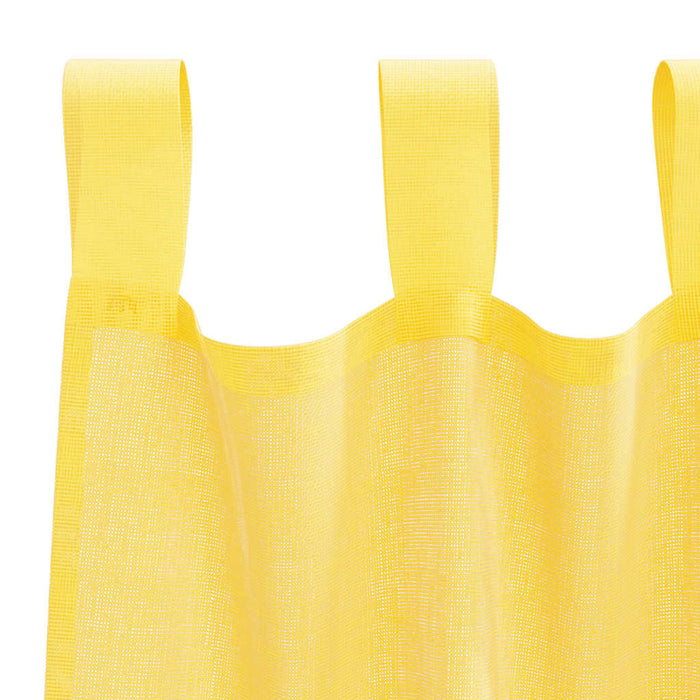Perdele Voile cu Bucle 2 buc Galben 140x260 cm - WALTI WALTI