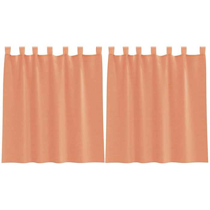 Perdele Voile cu Bucle 2 buc Terracota 140x140 cm - WALTI WALTI