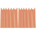 Perdele Voile cu Bucle 2 buc Terracota 140x140 cm - WALTI WALTI