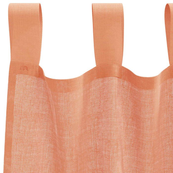 Perdele Voile cu Bucle 2 buc Terracota 140x140 cm - WALTI WALTI