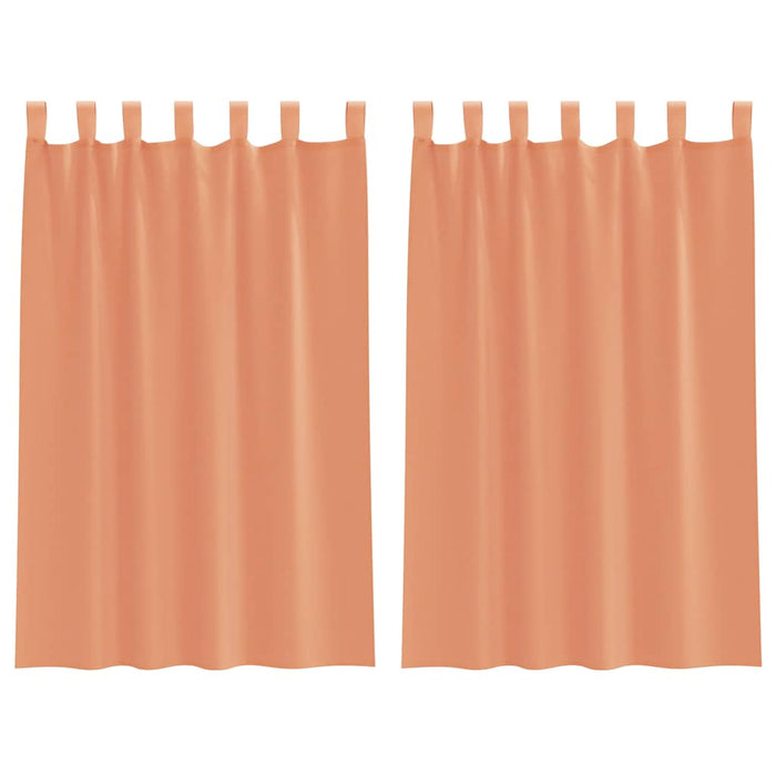 Perdele Voile cu Bucle 2 buc Terracota 140x175 cm - WALTI WALTI