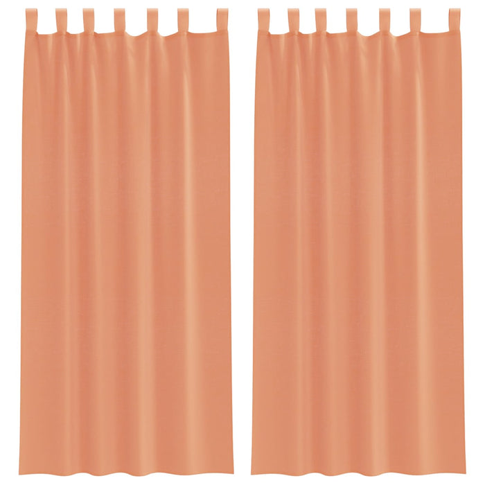 Perdele Voile cu Bucle 2 buc Terracota 140x225 cm - WALTI WALTI