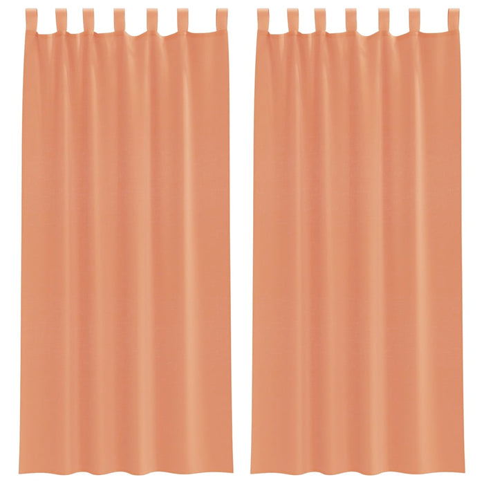 Perdele Voile cu Bucle 2 buc Terracota 140x245 cm - WALTI WALTI