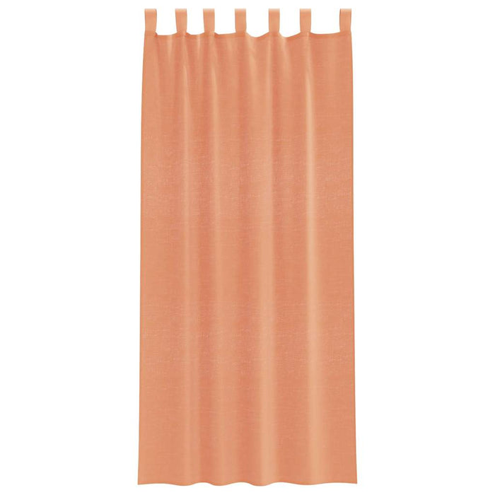 Perdele Voile cu Bucle 2 buc Terracota 140x245 cm - WALTI WALTI