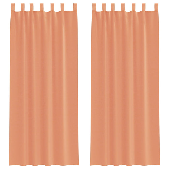 Perdele Voile cu Bucle 2 buc Terracota 140x260 cm - WALTI WALTI