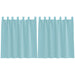 Perdele Voile cu Bucle 2 buc Turcoaz 140x140 cm - WALTI WALTI
