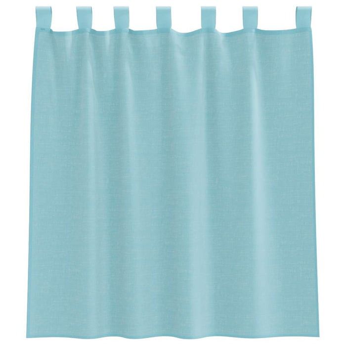 Perdele Voile cu Bucle 2 buc Turcoaz 140x140 cm - WALTI WALTI