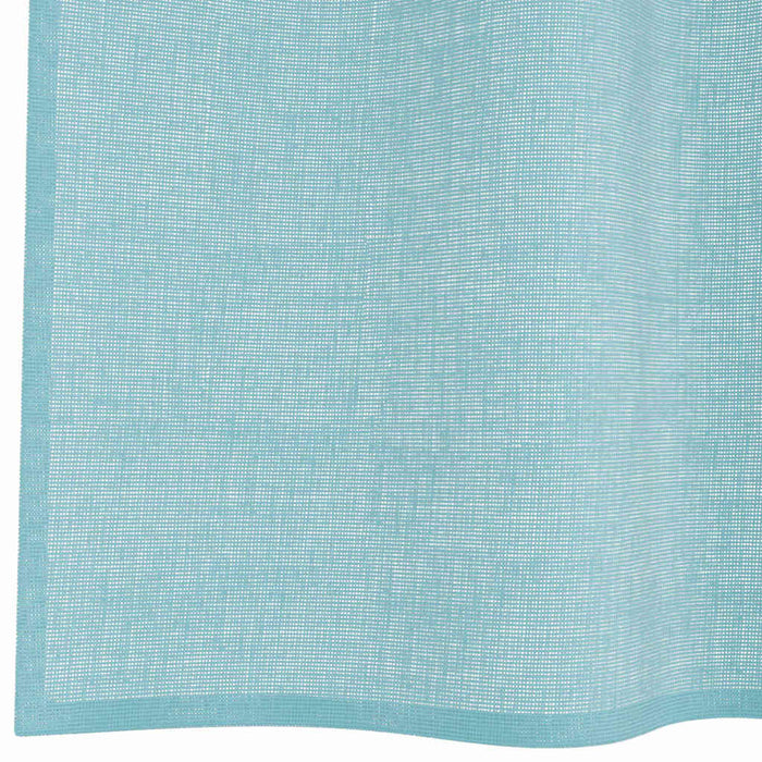 Perdele Voile cu Bucle 2 buc Turcoaz 140x140 cm - WALTI WALTI