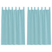 Perdele Voile cu Bucle 2 buc Turcoaz 140x175 cm - WALTI WALTI