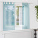 Perdele Voile cu Bucle 2 buc Turcoaz 140x175 cm - WALTI WALTI