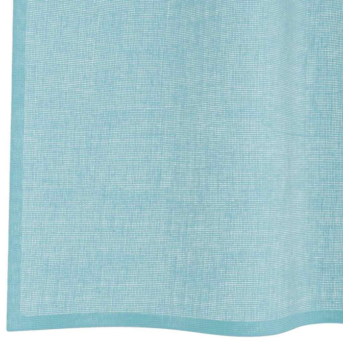 Perdele Voile cu Bucle 2 buc Turcoaz 140x225 cm - WALTI WALTI