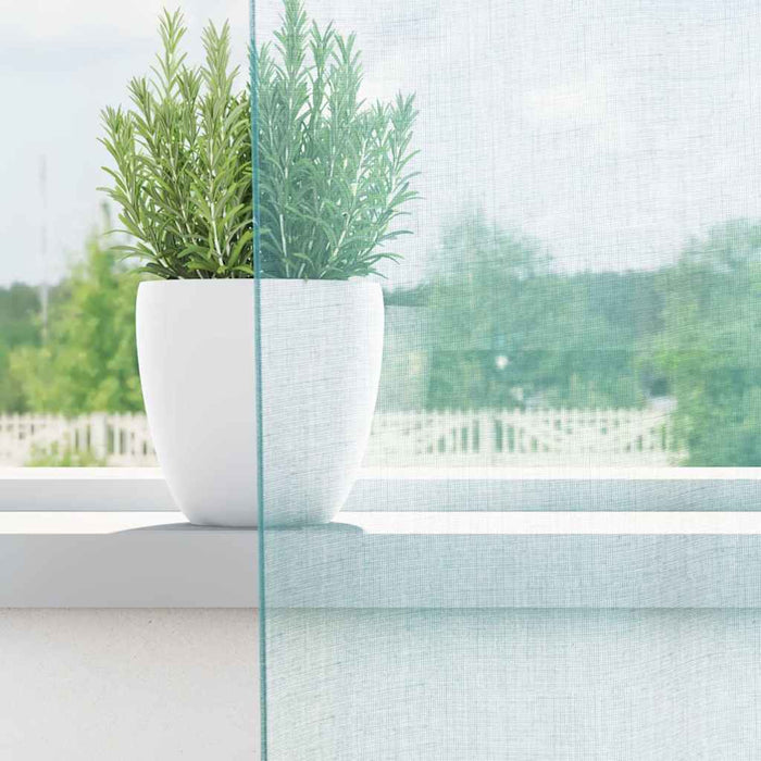 Perdele Voile cu Bucle 2 buc Turcoaz 140x245 cm - WALTI WALTI