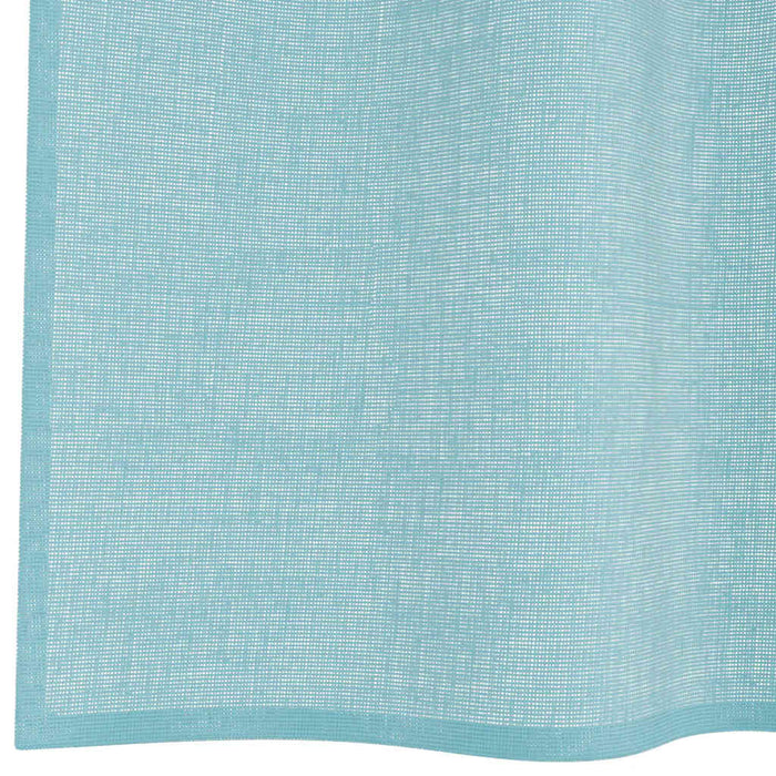 Perdele Voile cu Bucle 2 buc Turcoaz 140x245 cm - WALTI WALTI