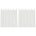 Perdele Voile cu Bucle 2 buc Alb 140x140 cm - WALTI WALTI
