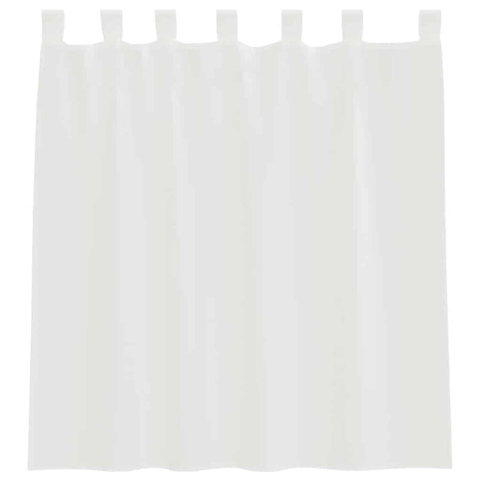 Perdele Voile cu Bucle 2 buc Alb 140x140 cm - WALTI WALTI