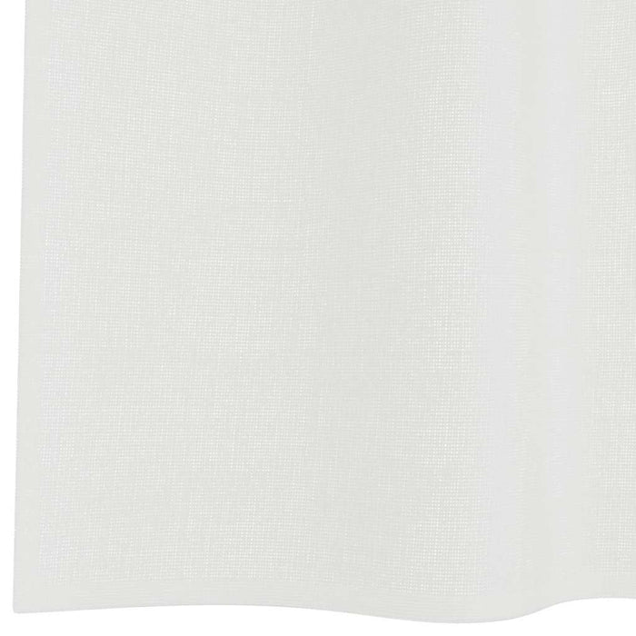 Perdele Voile cu Bucle 2 buc Alb 140x140 cm - WALTI WALTI