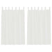Perdele Voile cu Bucle 2 buc Alb 140x175 cm - WALTI WALTI