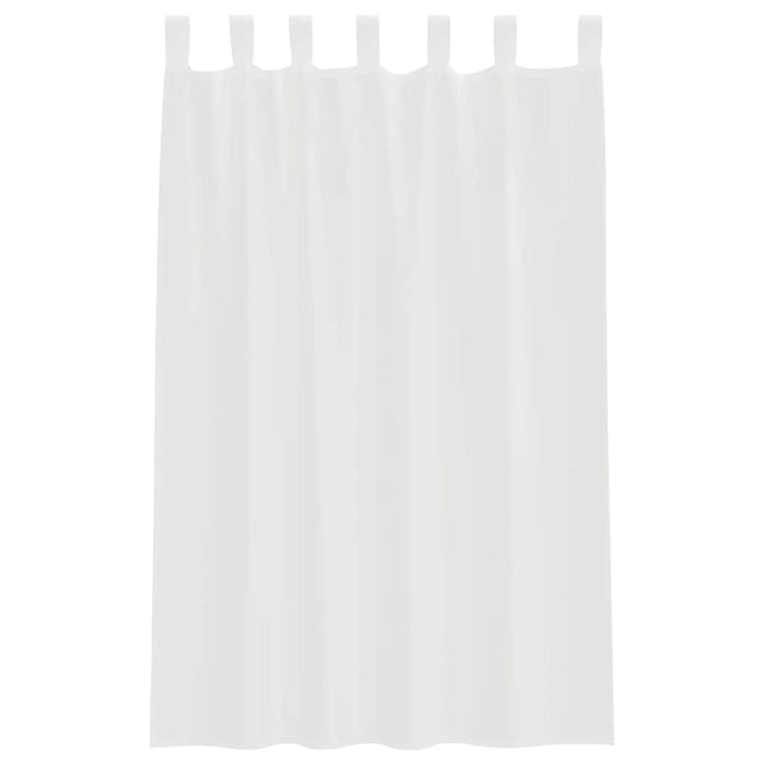 Perdele Voile cu Bucle 2 buc Alb 140x175 cm - WALTI WALTI