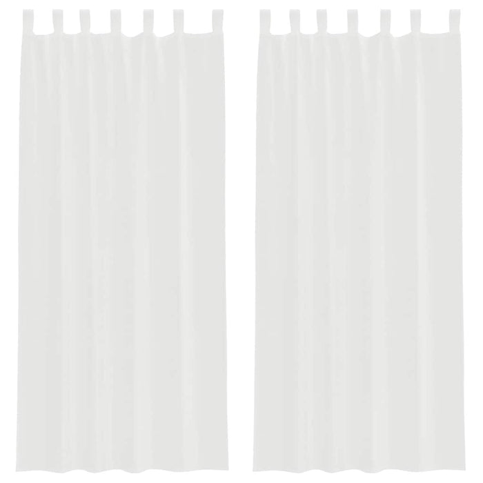 Perdele Voile cu Bucle 2 buc Alb 140x225 cm - WALTI WALTI