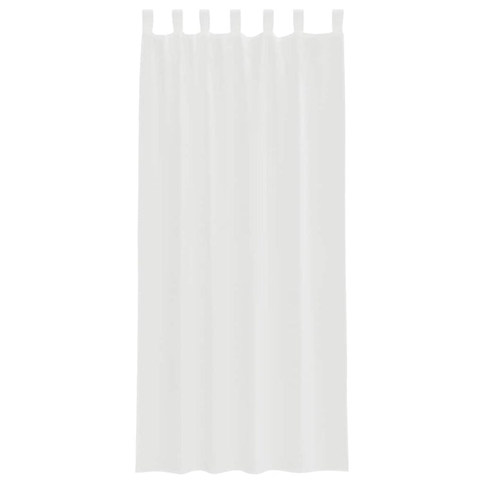 Perdele Voile cu Bucle 2 buc Alb 140x225 cm - WALTI WALTI