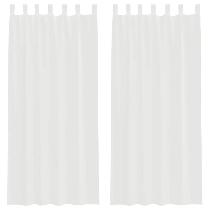 Perdele Voile cu Bucle 2 buc Alb 140x245 cm - WALTI WALTI