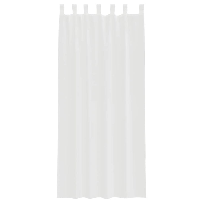 Perdele Voile cu Bucle 2 buc Alb 140x245 cm - WALTI WALTI