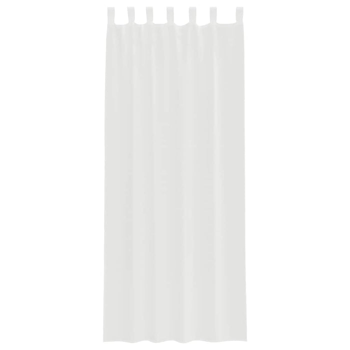 Perdele Voile cu Bucle 2 buc Alb 140x260 cm - WALTI WALTI