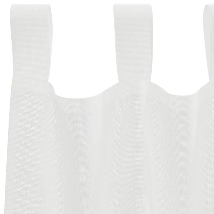Perdele Voile cu Bucle 2 buc Alb 140x260 cm - WALTI WALTI