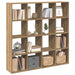 Bibliotecă, stejar artizanal, 137,5x29x137,5 cm, lemn prelucrat - WALTI WALTI