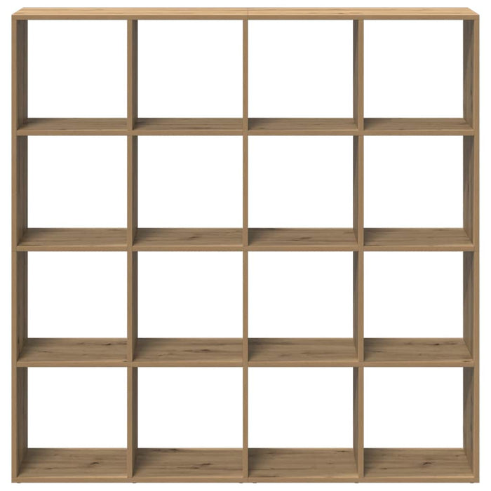 Bibliotecă, stejar artizanal, 137,5x29x137,5 cm, lemn prelucrat - WALTI WALTI