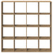 Bibliotecă, stejar artizanal, 137,5x29x137,5 cm, lemn prelucrat - WALTI WALTI