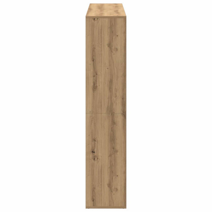 Bibliotecă, stejar artizanal, 137,5x29x137,5 cm, lemn prelucrat - WALTI WALTI