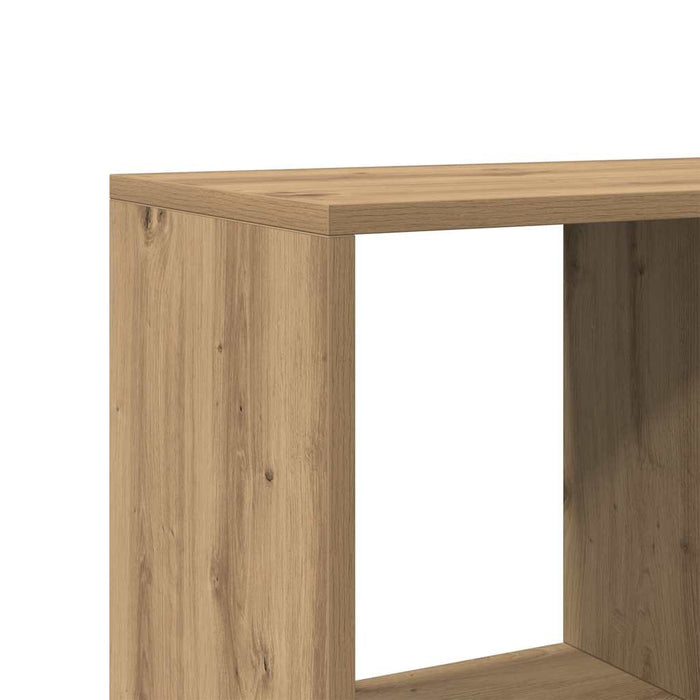Bibliotecă, stejar artizanal, 137,5x29x137,5 cm, lemn prelucrat - WALTI WALTI