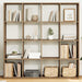 Bibliotecă, stejar artizanal, 137,5x29x137,5 cm, lemn prelucrat - WALTI WALTI