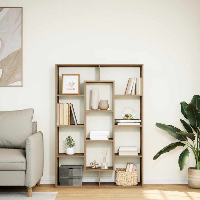 Bibliotecă, stejar artizanal, 102x29x143 cm, lemn prelucrat WALTI