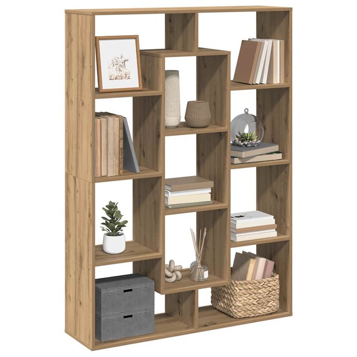 Bibliotecă, stejar artizanal, 102x29x143 cm, lemn prelucrat WALTI