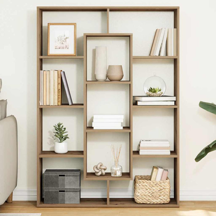 Bibliotecă, stejar artizanal, 102x29x143 cm, lemn prelucrat WALTI