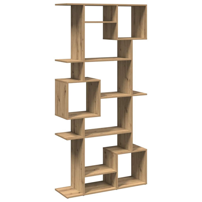 Bibliotecă, stejar artizanal, 92x29x188 cm, lemn prelucrat - WALTI WALTI
