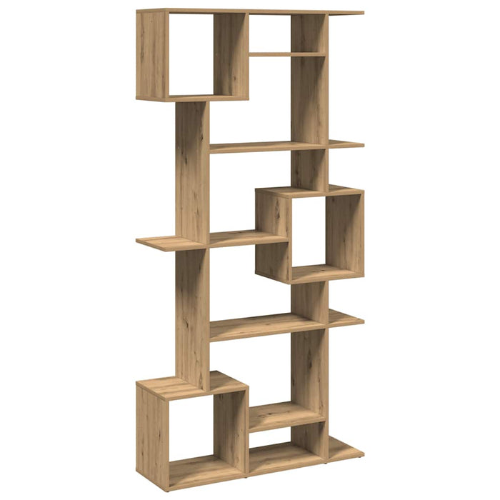 Bibliotecă, stejar artizanal, 92x29x188 cm, lemn prelucrat - WALTI WALTI