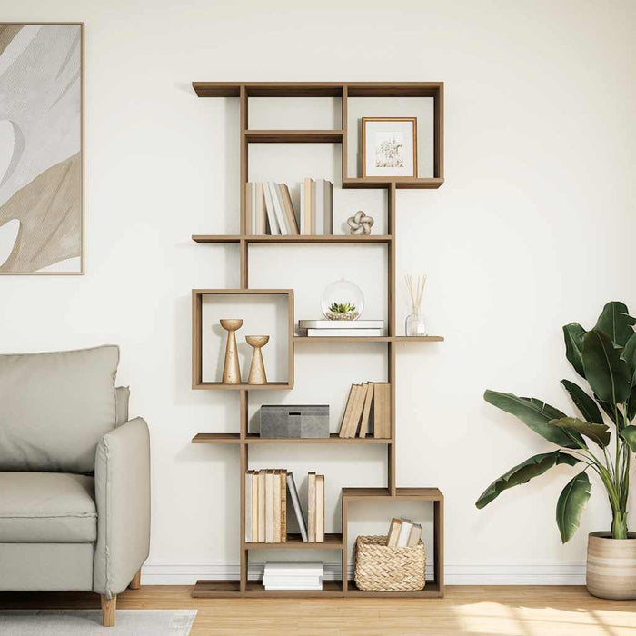 Bibliotecă, stejar artizanal, 92x29x188 cm, lemn prelucrat - WALTI WALTI