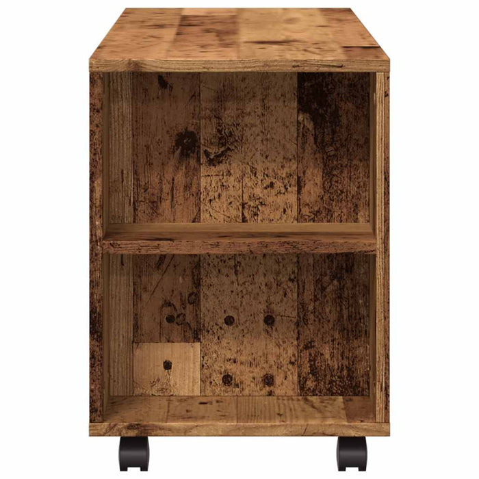 Dulap TV cu roți, lemn vechi, 102x34,5x43 cm, lemn prelucrat - WALTI WALTI