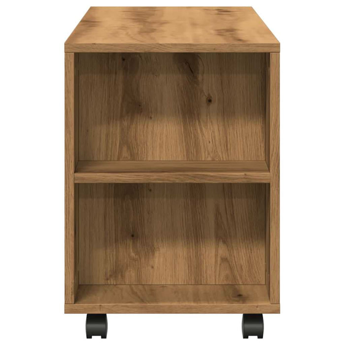 Dulap TV cu roți stejar artizanal 102x34,5x43 cm lemn prelucrat - WALTI WALTI