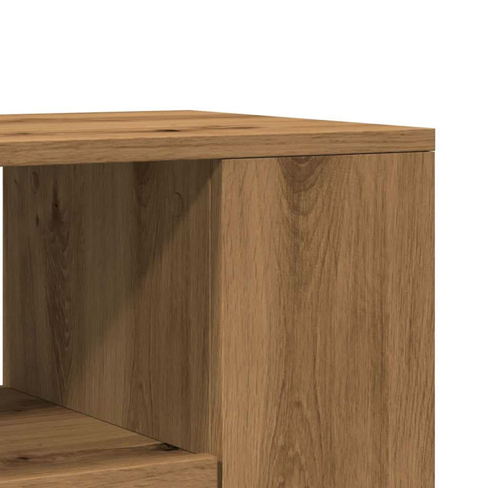 Dulap TV cu roți stejar artizanal 102x34,5x43 cm lemn prelucrat - WALTI WALTI