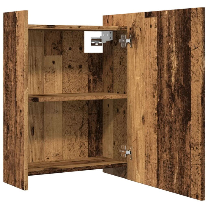 Dulap baie cu oglindă lemn vechi 62,5x20,5x64 cm lemn prelucrat - WALTI WALTI