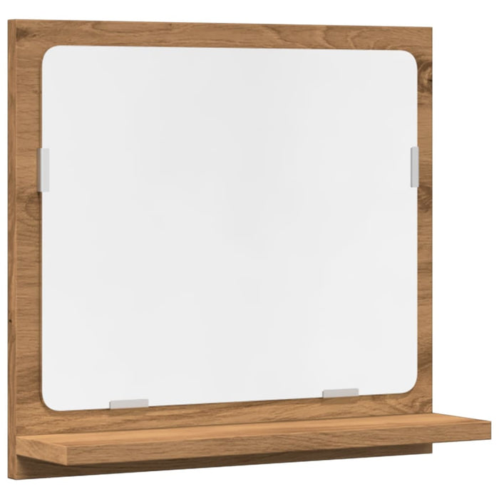 Dulap baie cu oglindă stejar artizanal 40x11x37 cm, lemn - WALTI WALTI