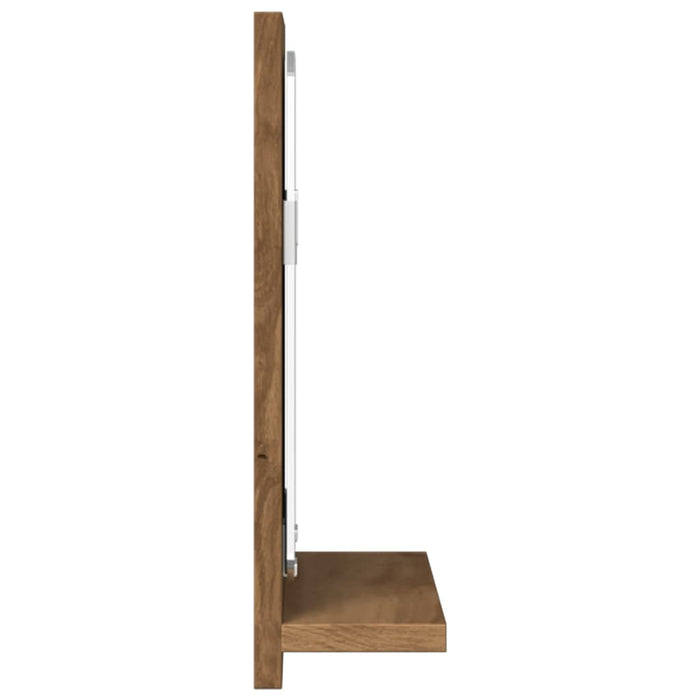 Dulap baie cu oglindă stejar artizanal 40x11x37 cm, lemn - WALTI WALTI