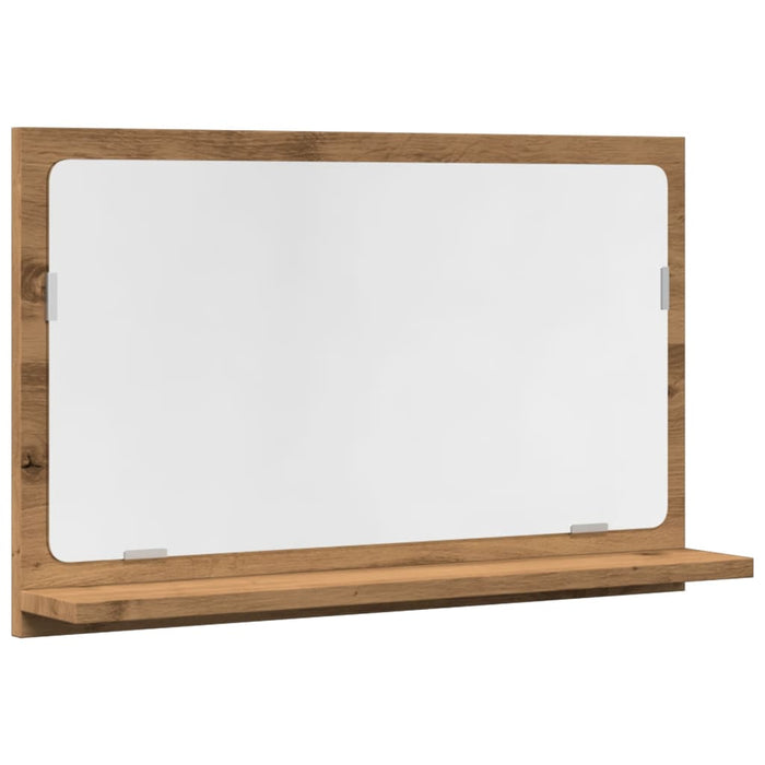 Dulap baie cu oglindă stejar artizanal 60x11x37 cm, lemn - WALTI WALTI
