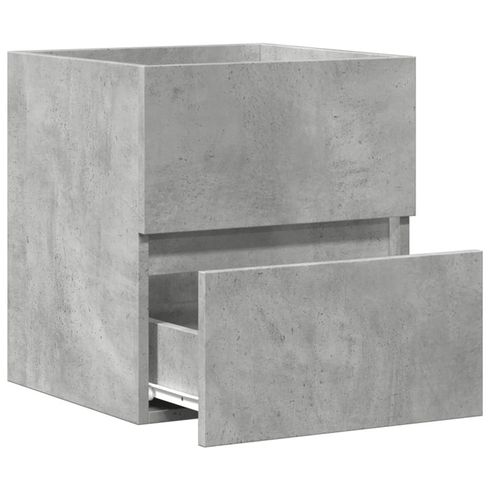 Dulap pentru chiuvetă, gri beton, 41x38,5x45 cm, PAL - WALTI WALTI