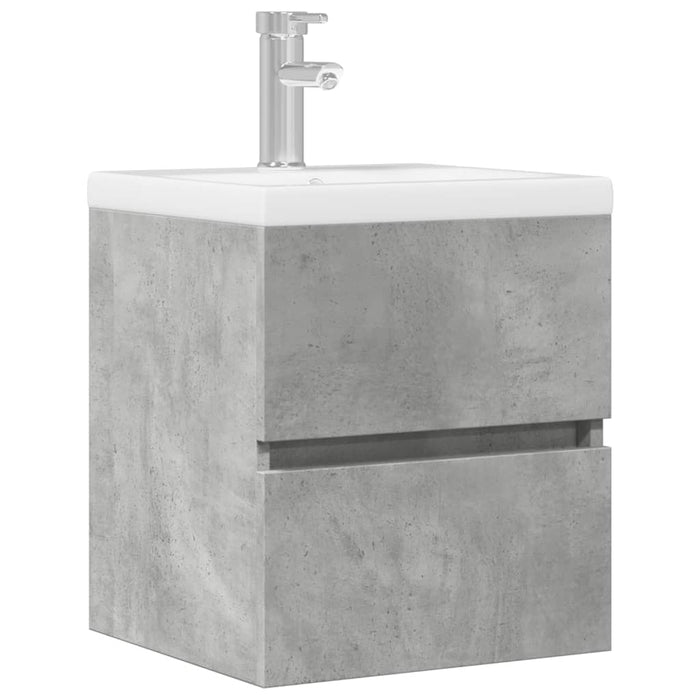 Dulap pentru chiuvetă, gri beton, 41x38,5x45 cm, PAL - WALTI WALTI